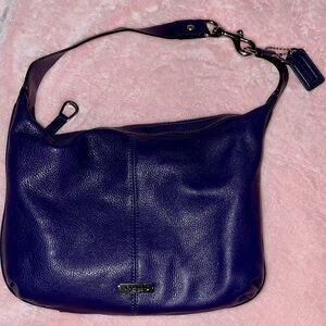 Coach Legacy Purple/Indigo Leather Bag *Authentic*